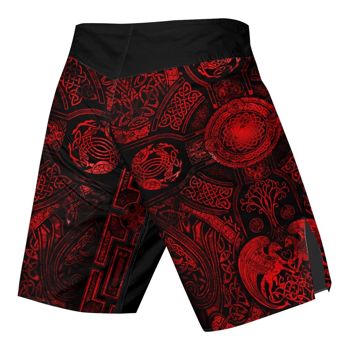 Viking Suncatcher Red Fight Shorts - BattleFitGear