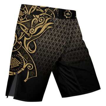 Viking Fenrir Symbol Rune Fight Shorts