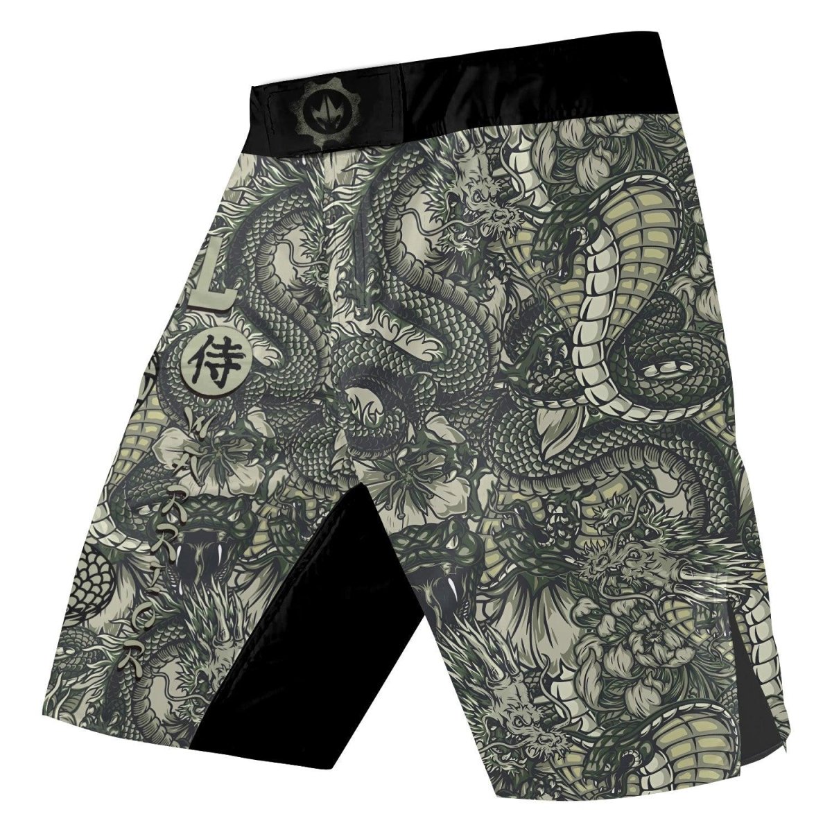 Samurai Cobra And Dragon Fight Shorts - BattleFitGear