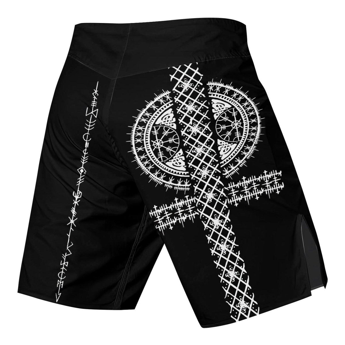 Vikings Shield Runes Fight Shorts - BattleFitGear