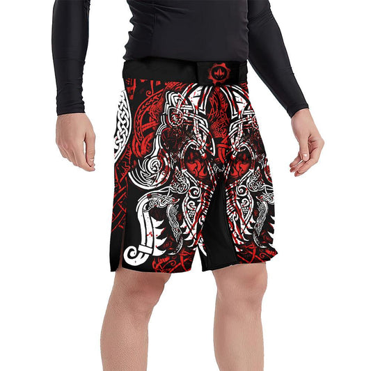 Geri & Freki Blood Tattoo Viking Fight Shorts