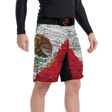 Mexico Flag Fight Shorts - BattleFitGear