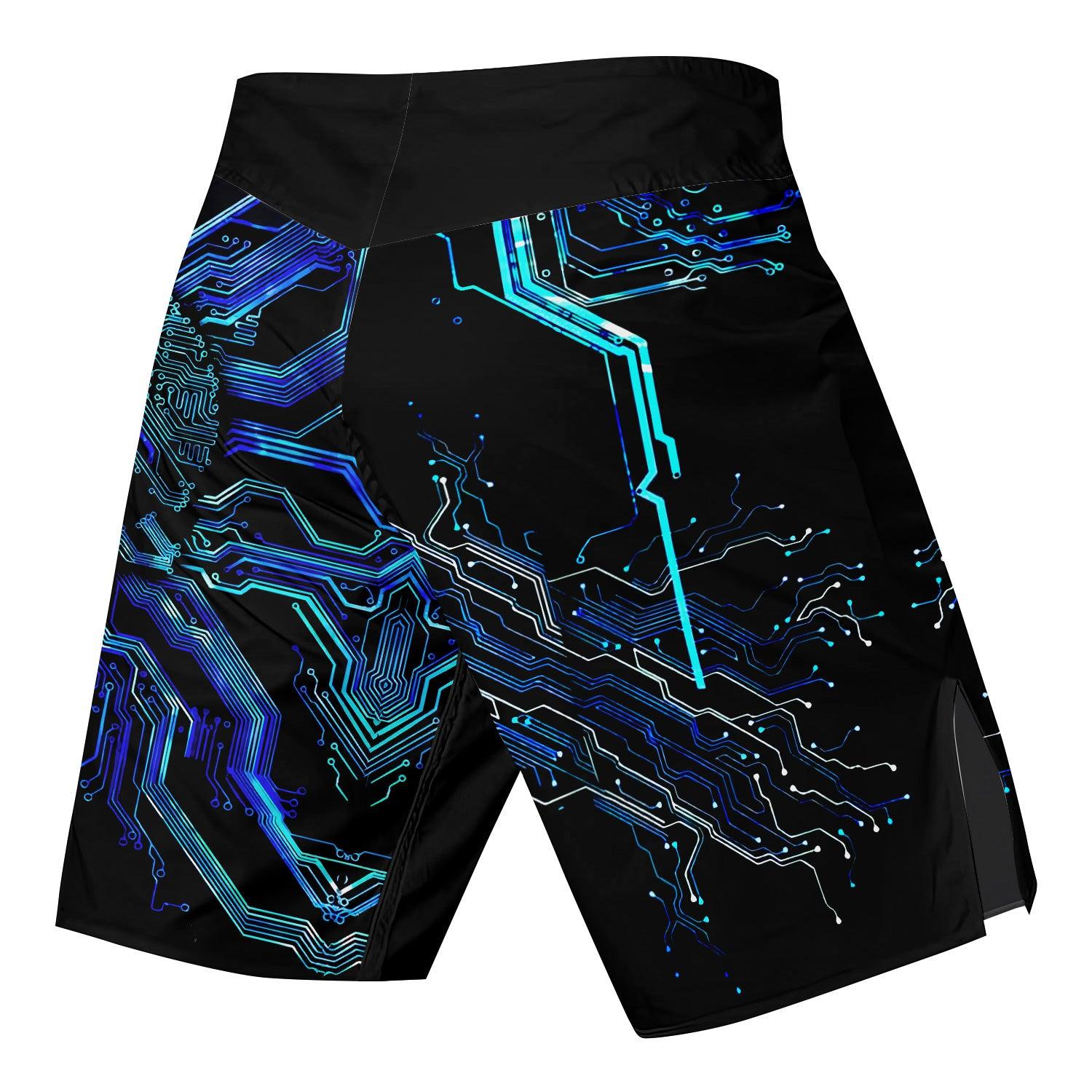 Glowing Circuit Fight Shorts