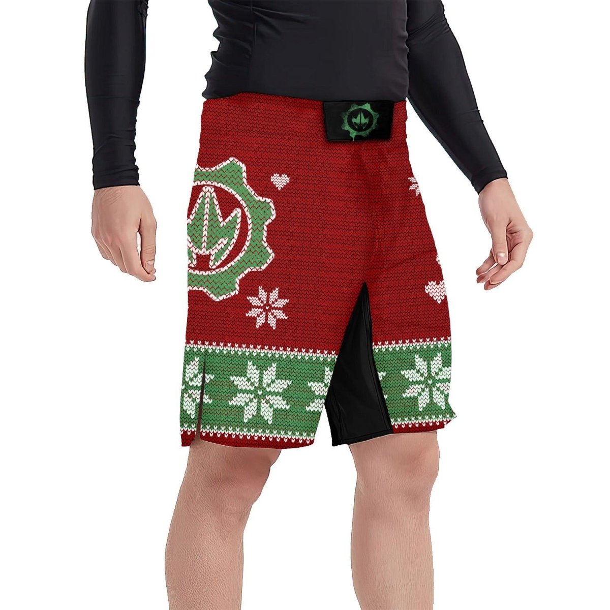 Santa & Satan Christmas Fight Shorts - BattleFitGear