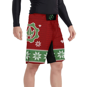 Santa & Satan Christmas Fight Shorts - BattleFitGear