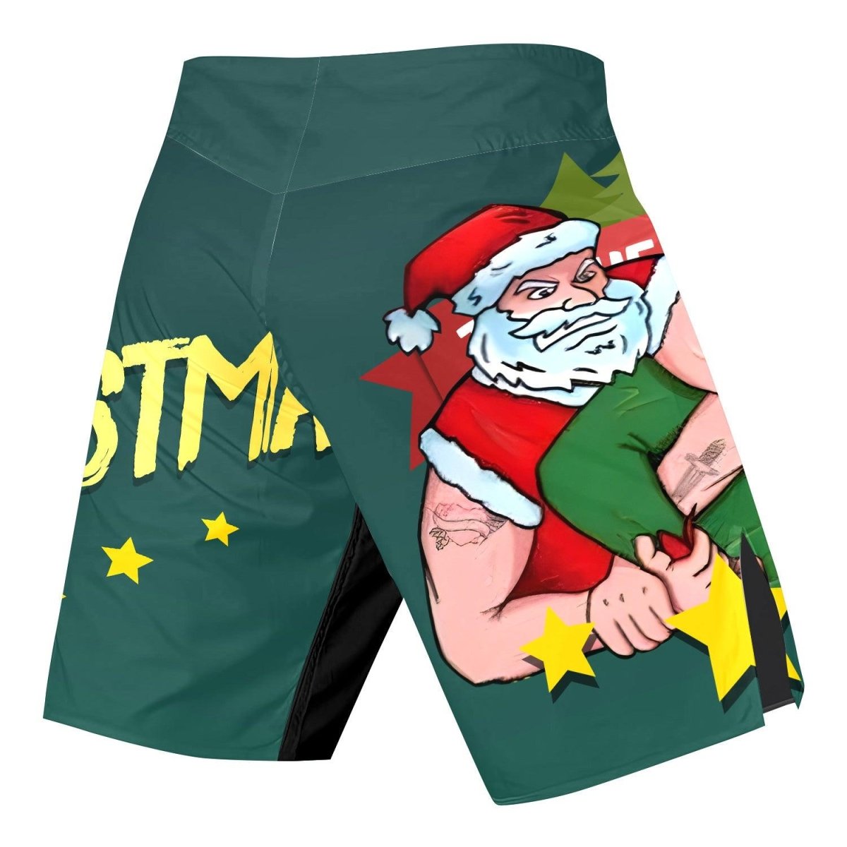 Santa Submission Fight Shorts - BattleFitGear