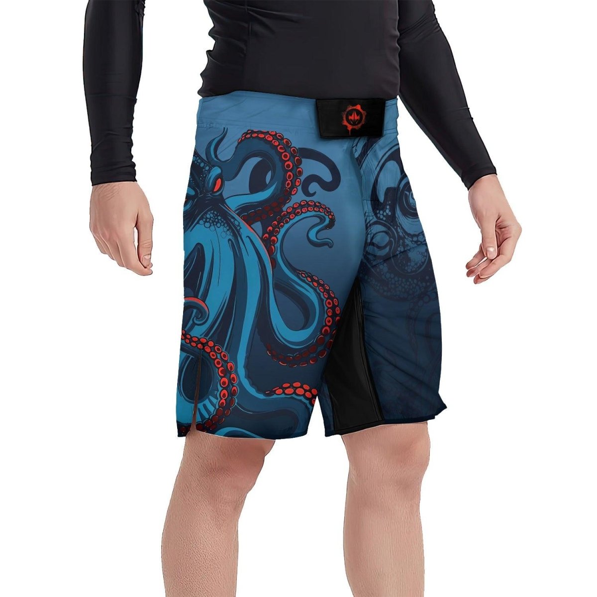 Dark Sea Octopus Fight Shorts - BattleFitGear