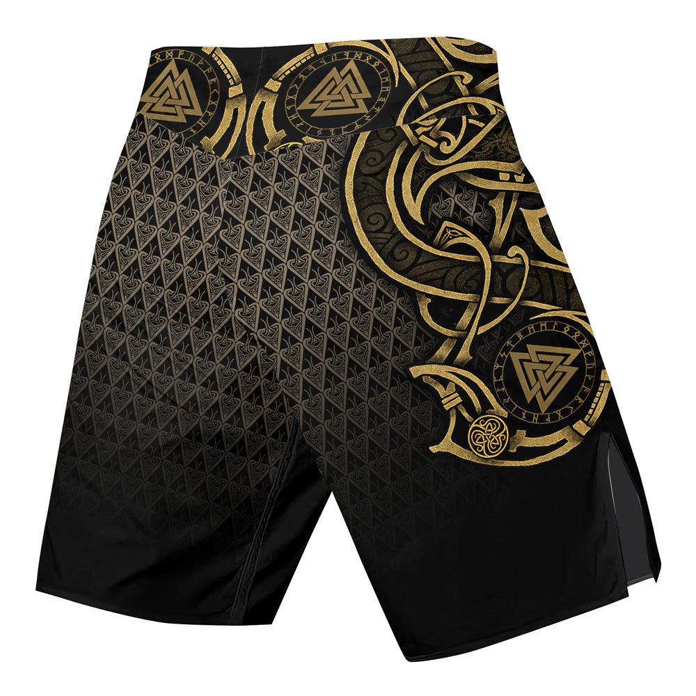 Viking Fenrir Symbol Rune Fight Shorts