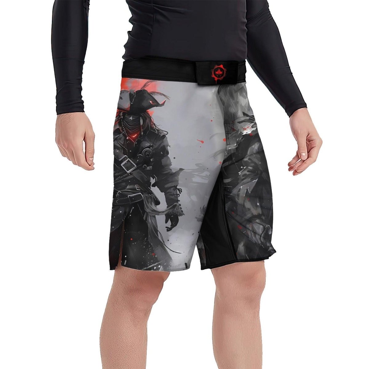 Shadow Pirate Caribbean Fight Shorts - BattleFitGear