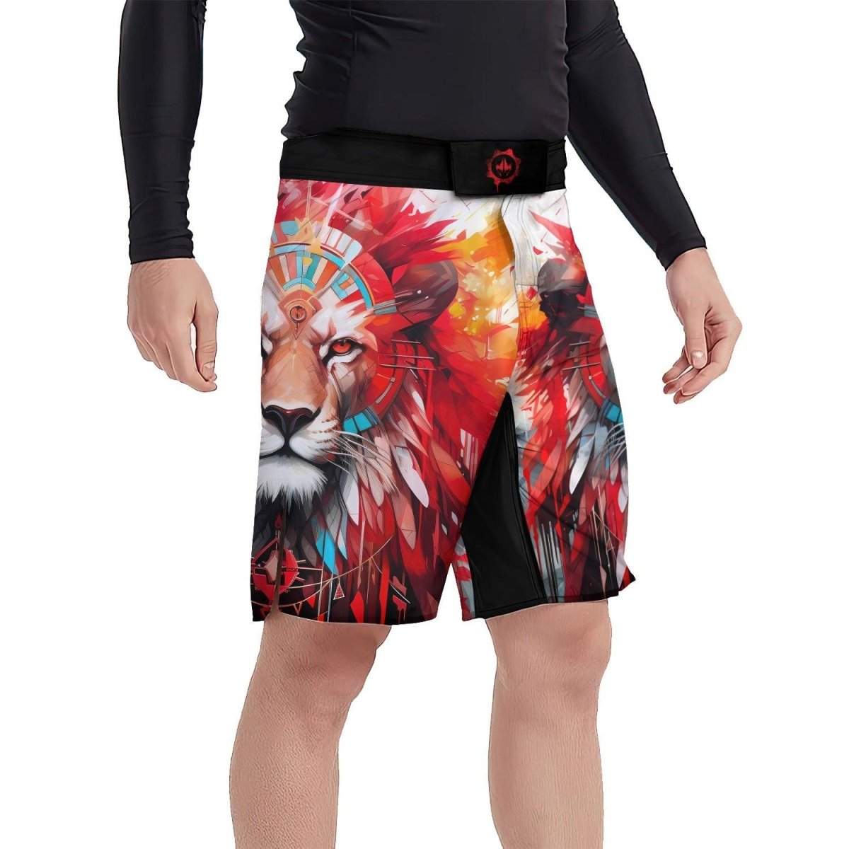 Lion Native Fight Shorts - BattleFitGear