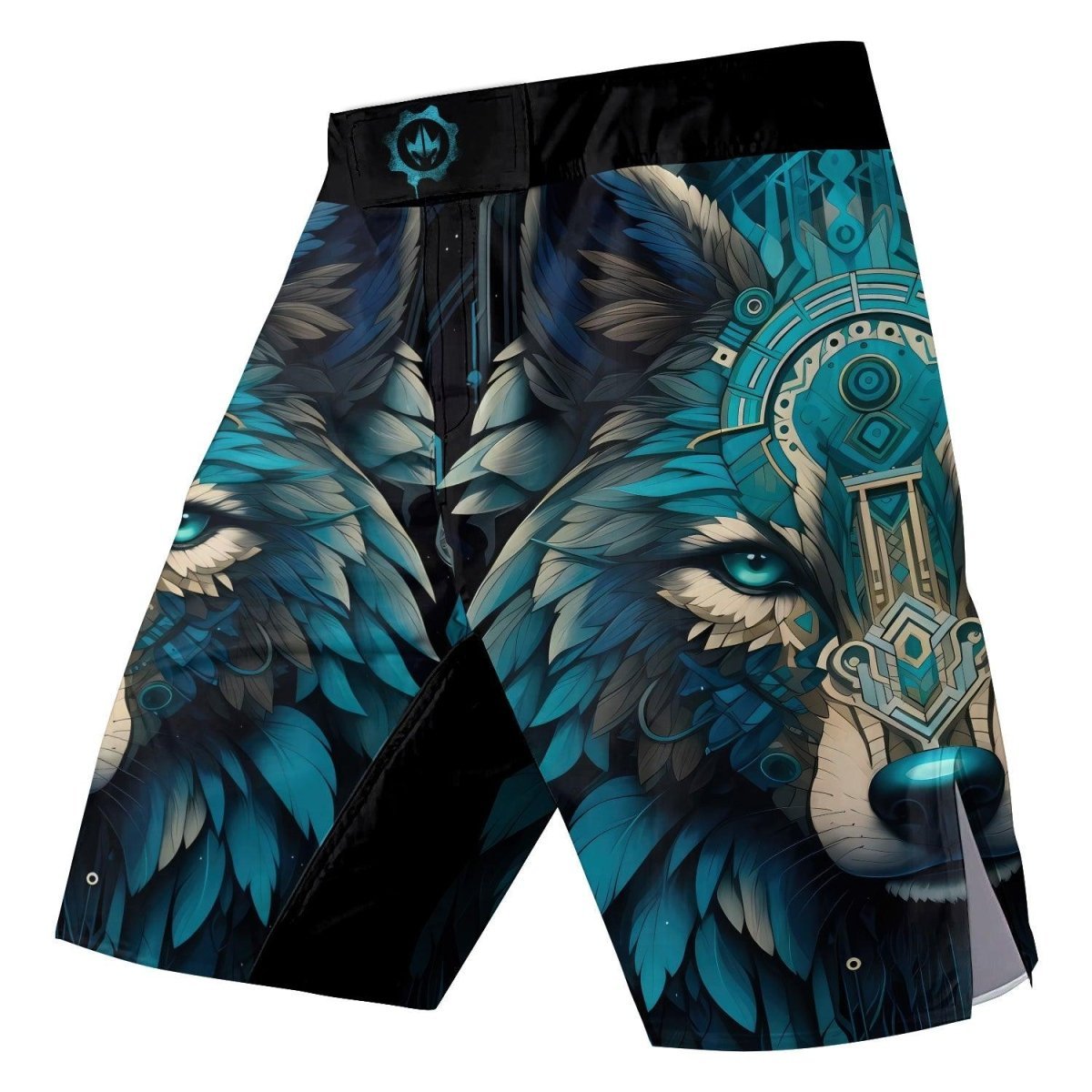 Wolf Tribal Fight Shorts - BattleFitGear