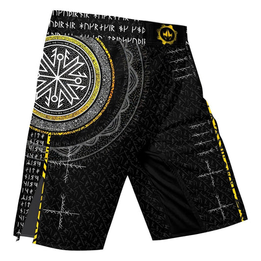 Viking Norse Rune Fight Shorts - BattleFitGear