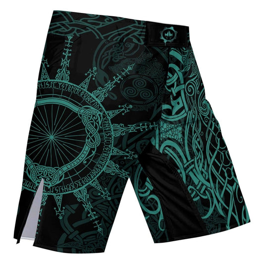 Viking Rune Celtic Fight Shorts - BattleFitGear