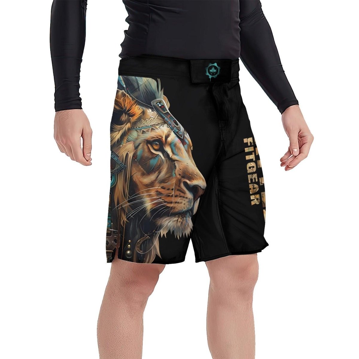 Acient Lion Fight Shorts - BattleFitGear