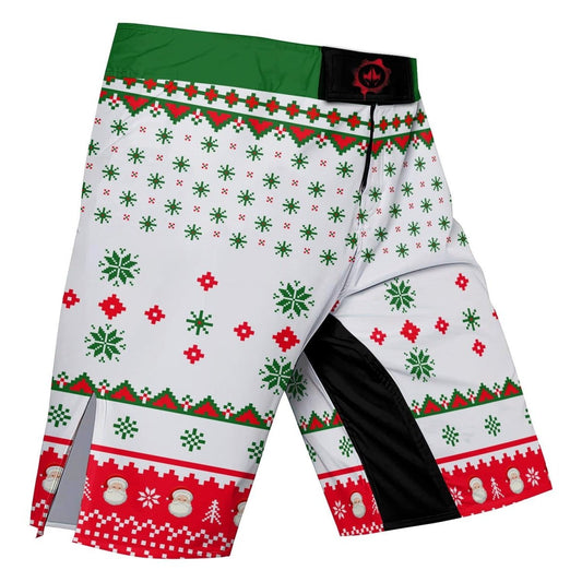 Merry Jitsmas Fight Shorts - BattleFitGear