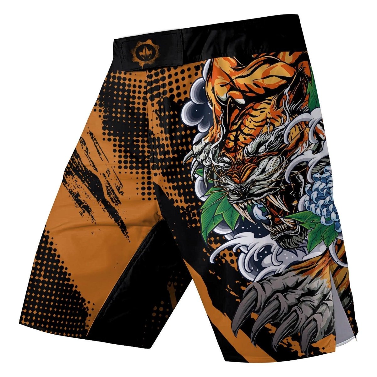 Flower Tiger Fight Shorts - BattleFitGear