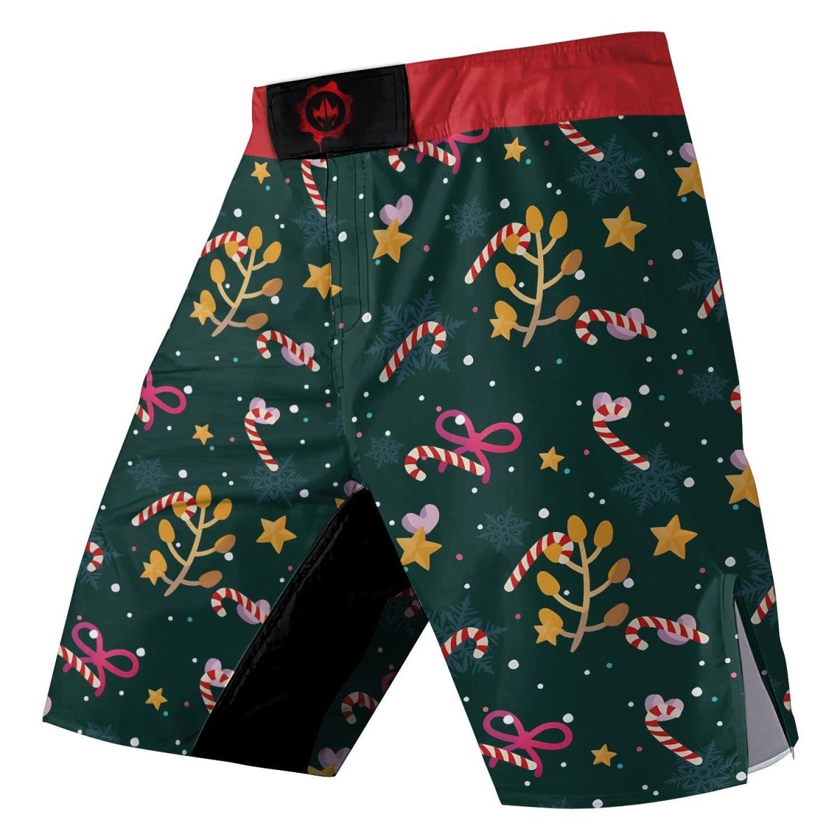 Merry Xmas Fight Shorts - BattleFitGear