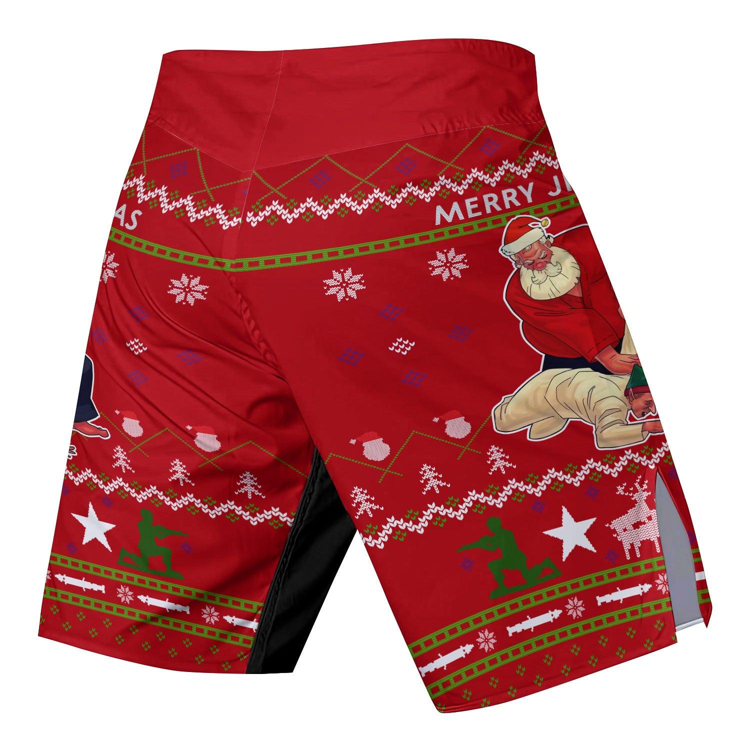 Santa Merry Jitsmas Fight Shorts