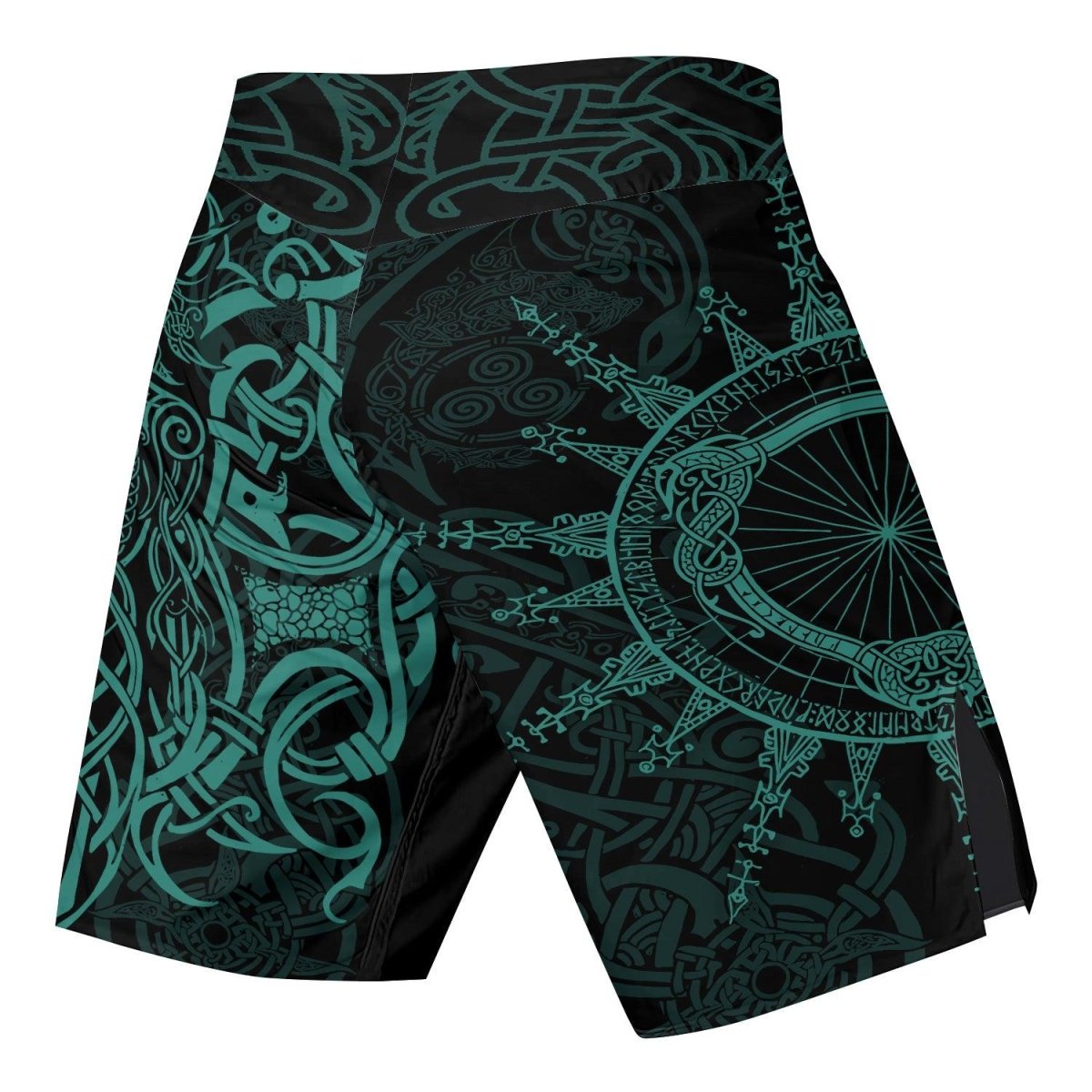 Viking Rune Celtic Fight Shorts - BattleFitGear