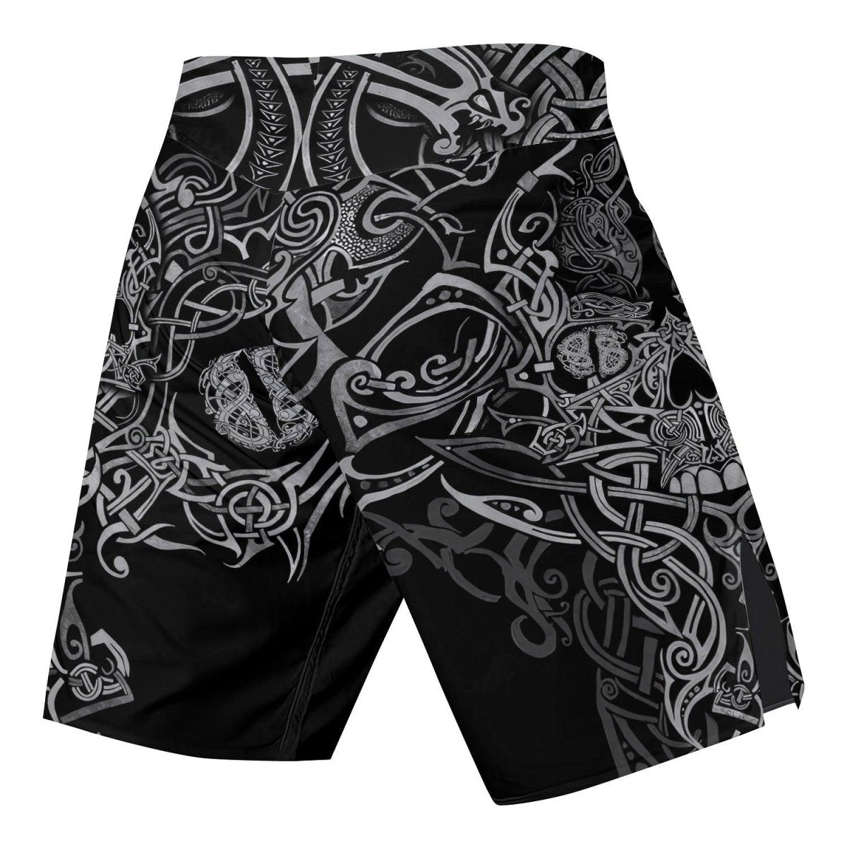 Viking Norse Skull Fight Shorts - BattleFitGear