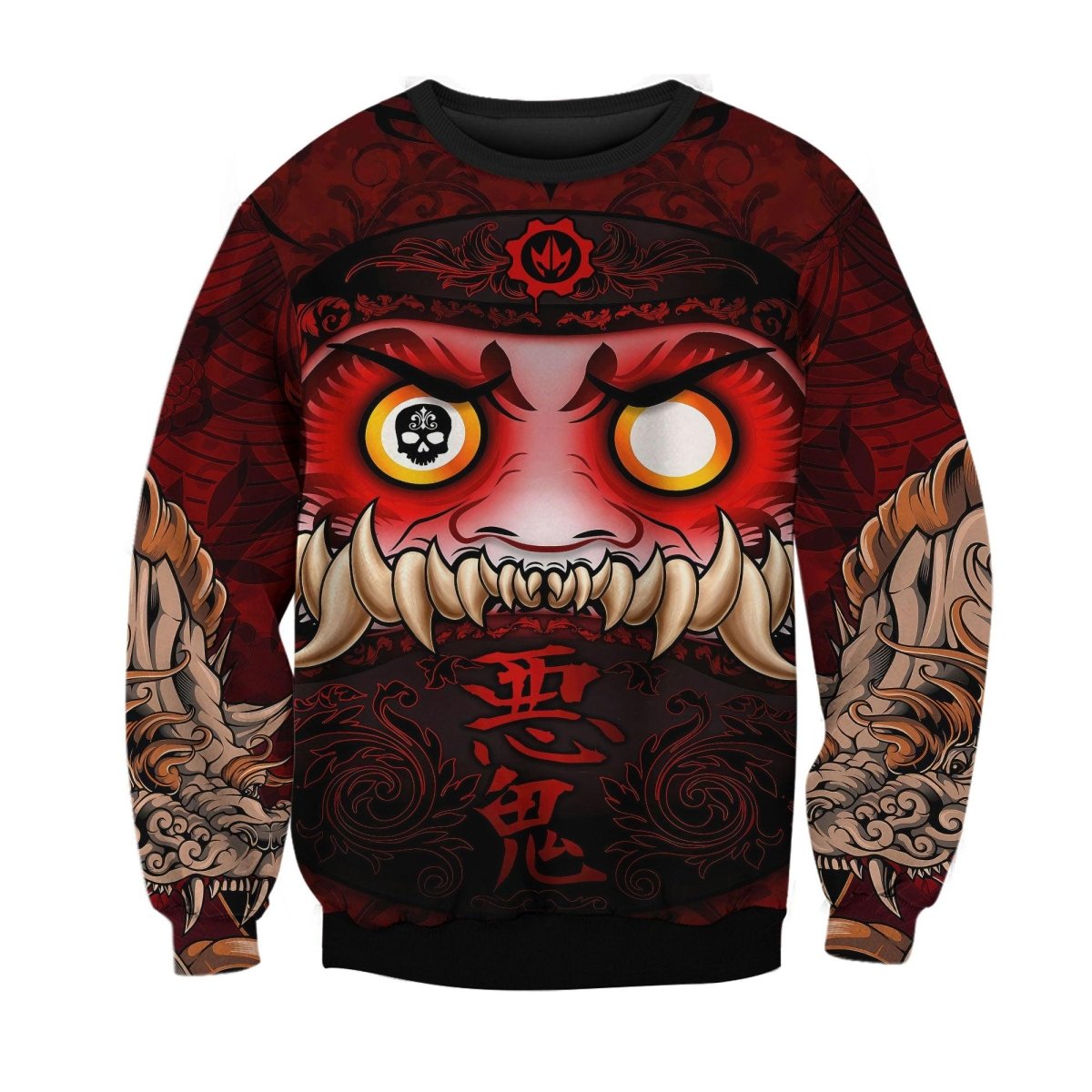 Japanese Daruma Sweatshirt - BattleFitGear