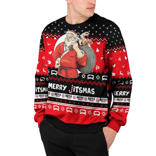 Villain Santa Claus Jitsmas Sweatshirt - BattleFitGear