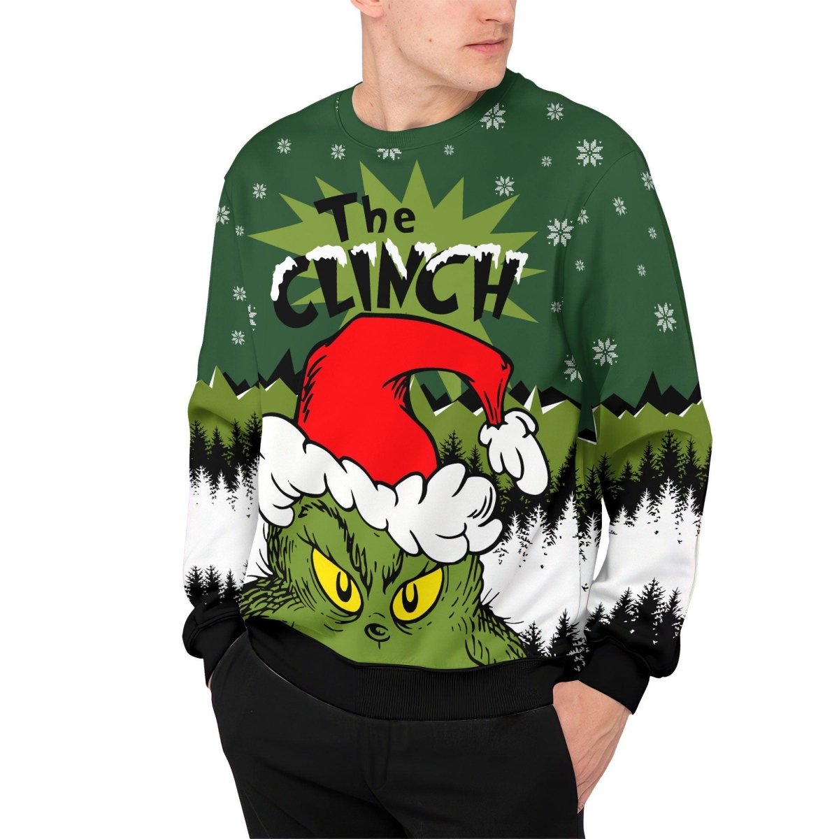 Grinch Santa Clause Sweatshirt - BattleFitGear