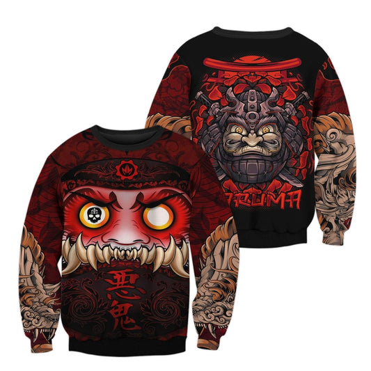 Japanese Daruma Sweatshirt - BattleFitGear