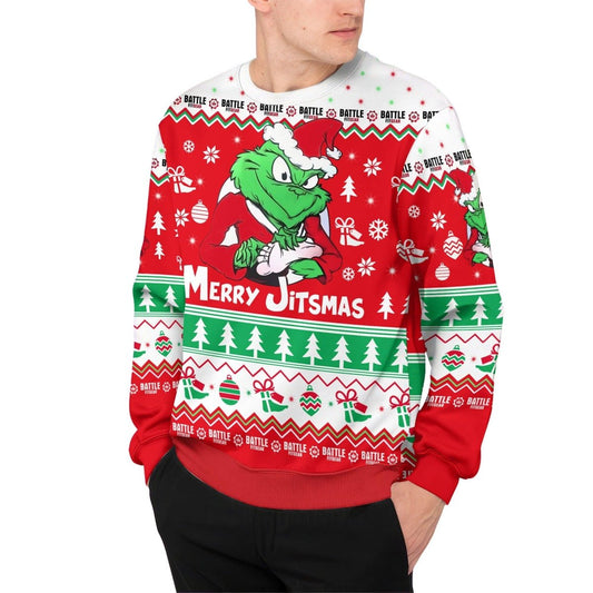 Funny Santa Grinch Sweatshirt - BattleFitGear