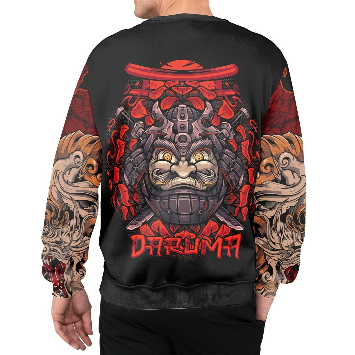 Japanese Daruma Sweatshirt - BattleFitGear