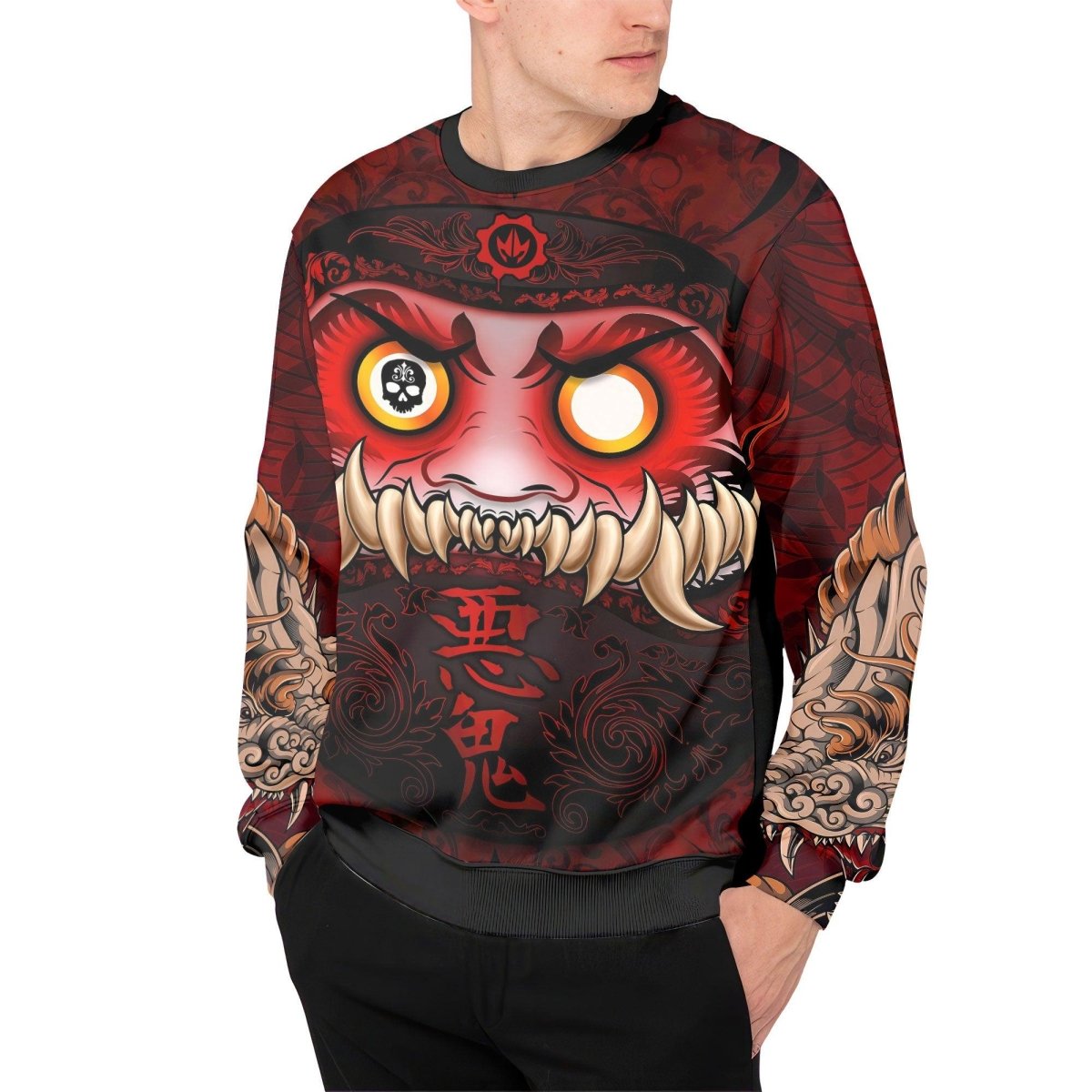 Japanese Daruma Sweatshirt - BattleFitGear