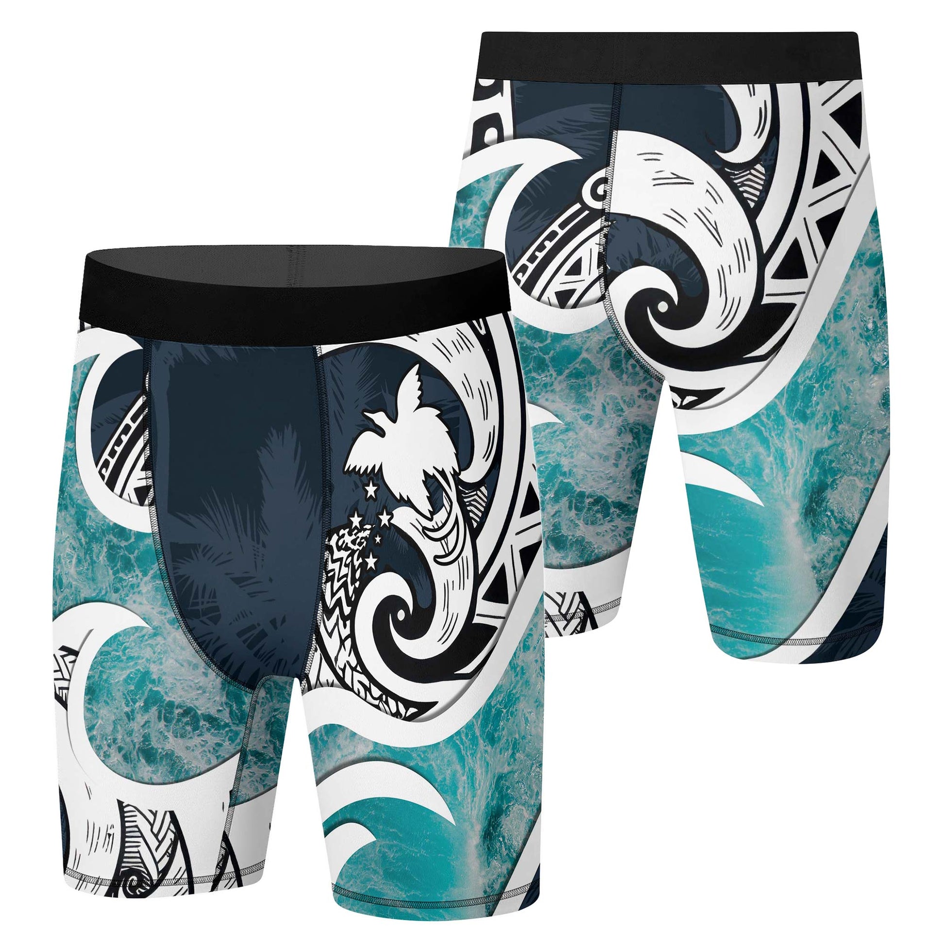 Sacred Wave Tribe Compression Shorts