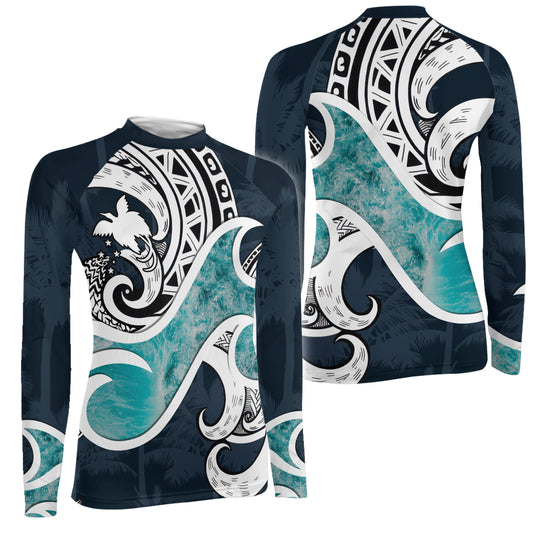 Sacred Wave Tribe Women's Long Sleeve Rash Guard