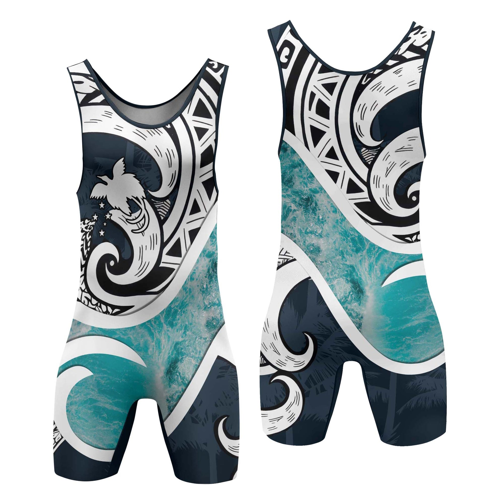Sacred Wave Tribe Wrestling Singlets