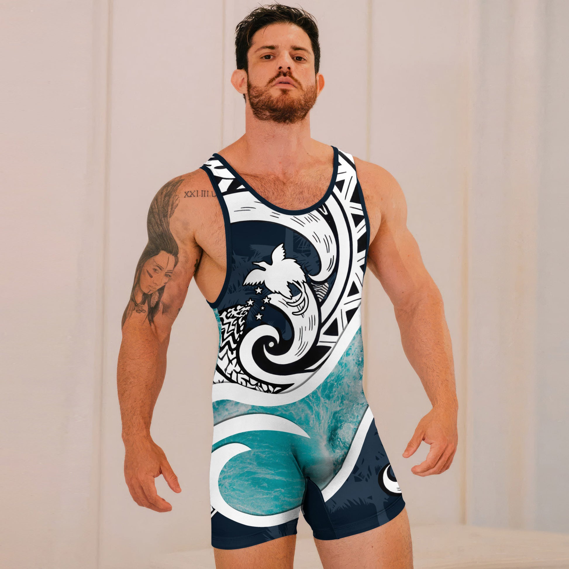 Sacred Wave Tribe Wrestling Singlets