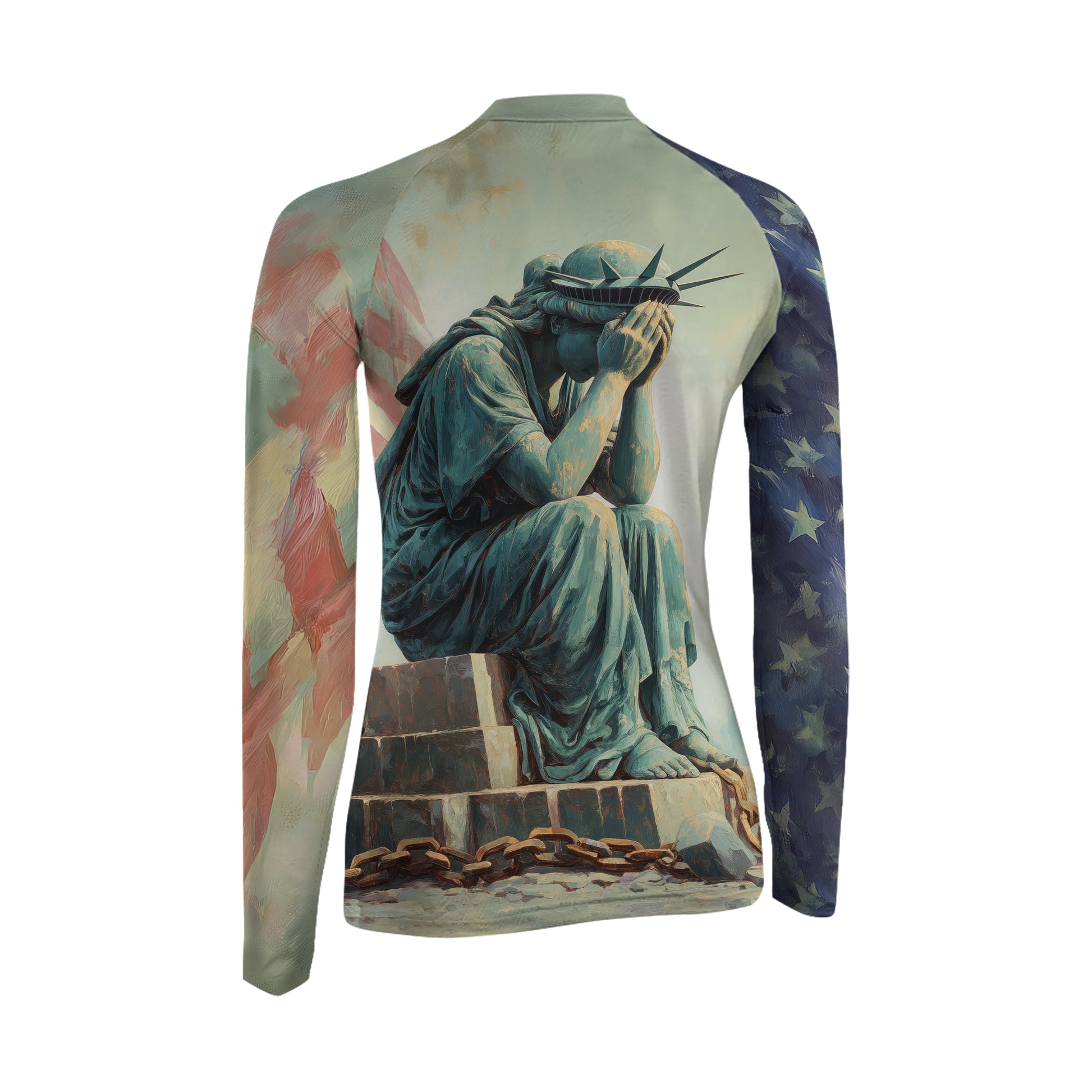 Sadness Liberty Women's Long Sleeve Rash Guard