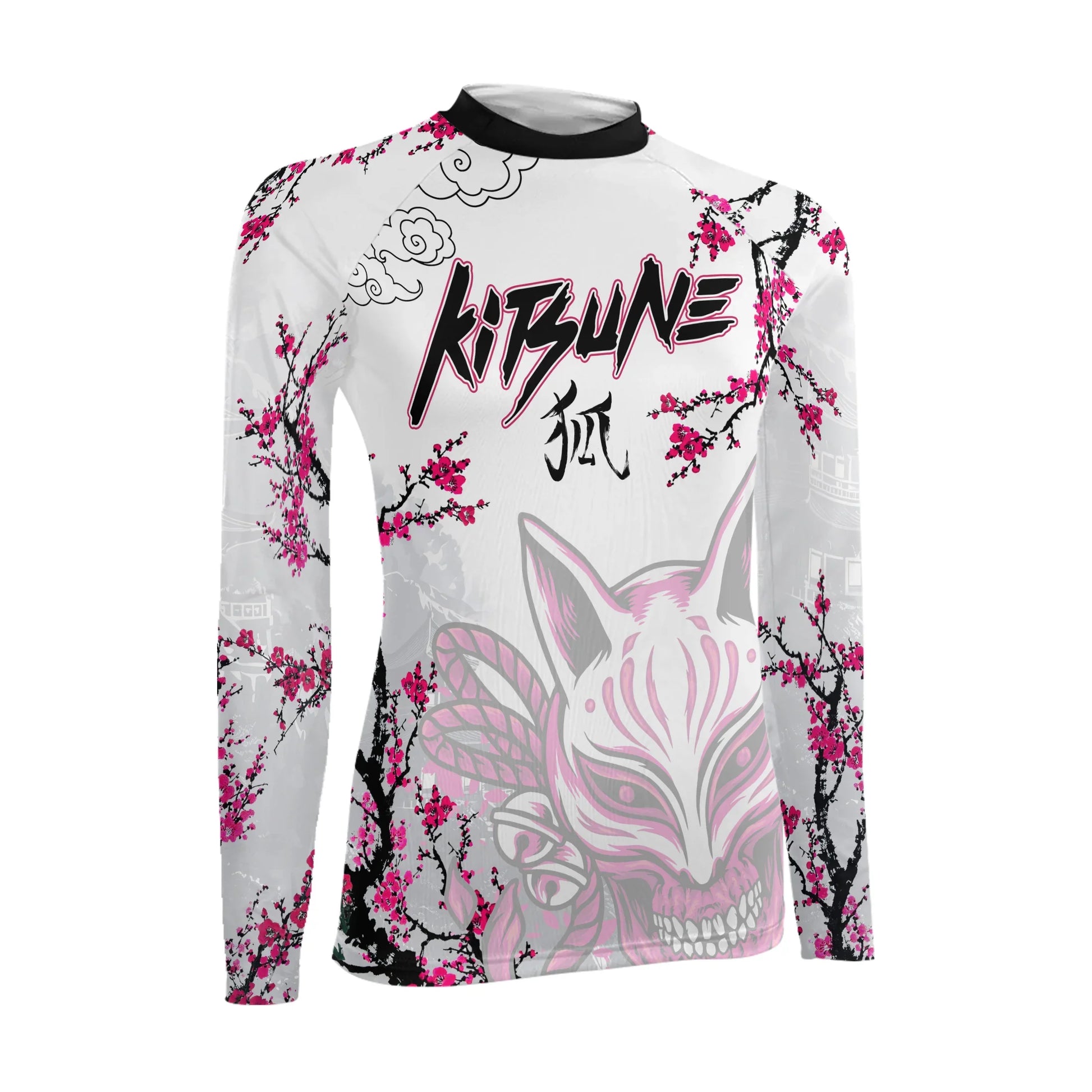Sakura Fox Spirit Women's Long Sleeve Rash Guard