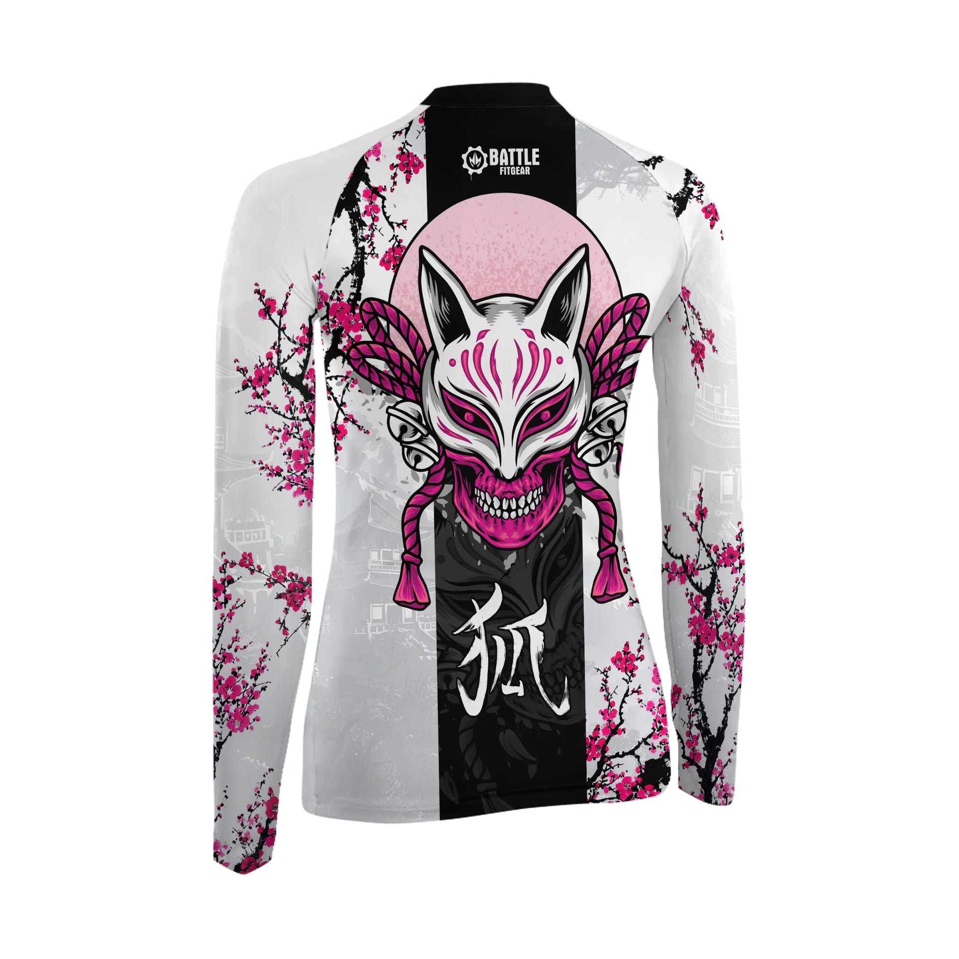 Sakura Fox Spirit Women's Long Sleeve Rash Guard