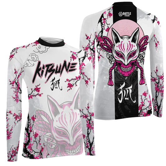 Sakura Fox Spirit Women's Long Sleeve Rash Guard