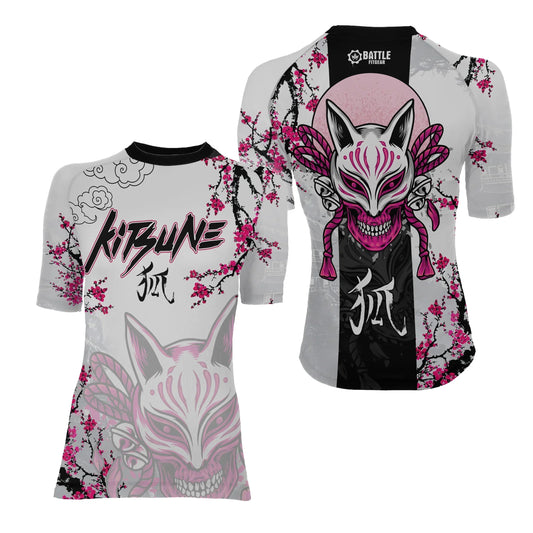 Sakura Fox Spirit Women's Short Sleeve Rash Guard