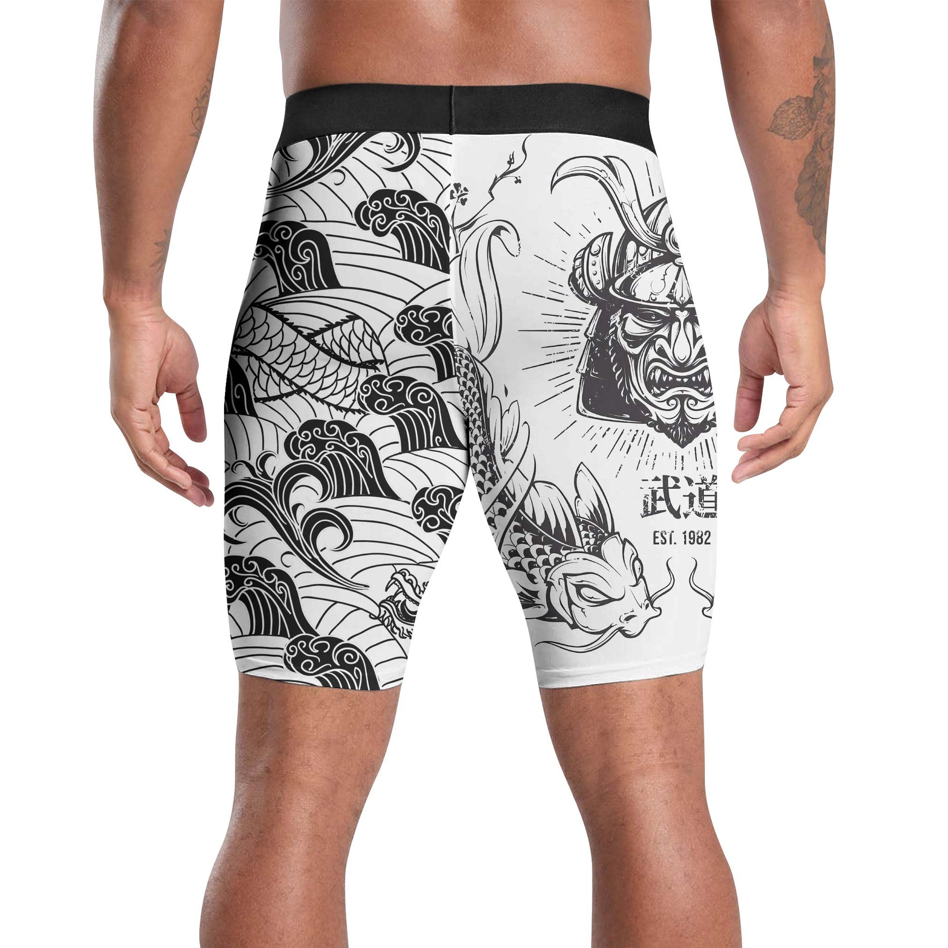 Samurai Dragon Compression Shorts