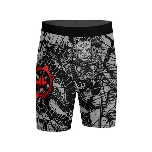 Samurai VS Dragon Compression Shorts