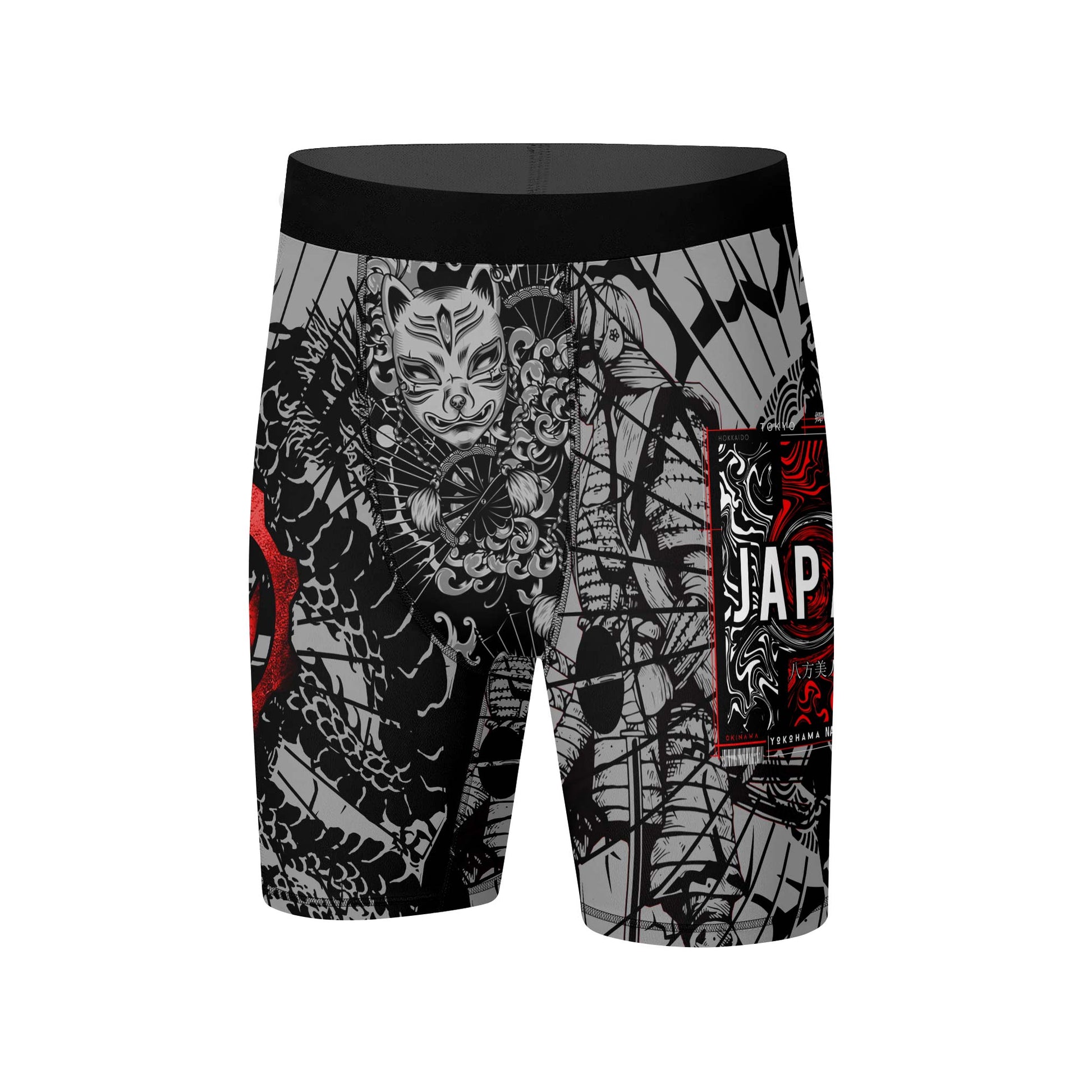 Samurai VS Dragon Compression Shorts