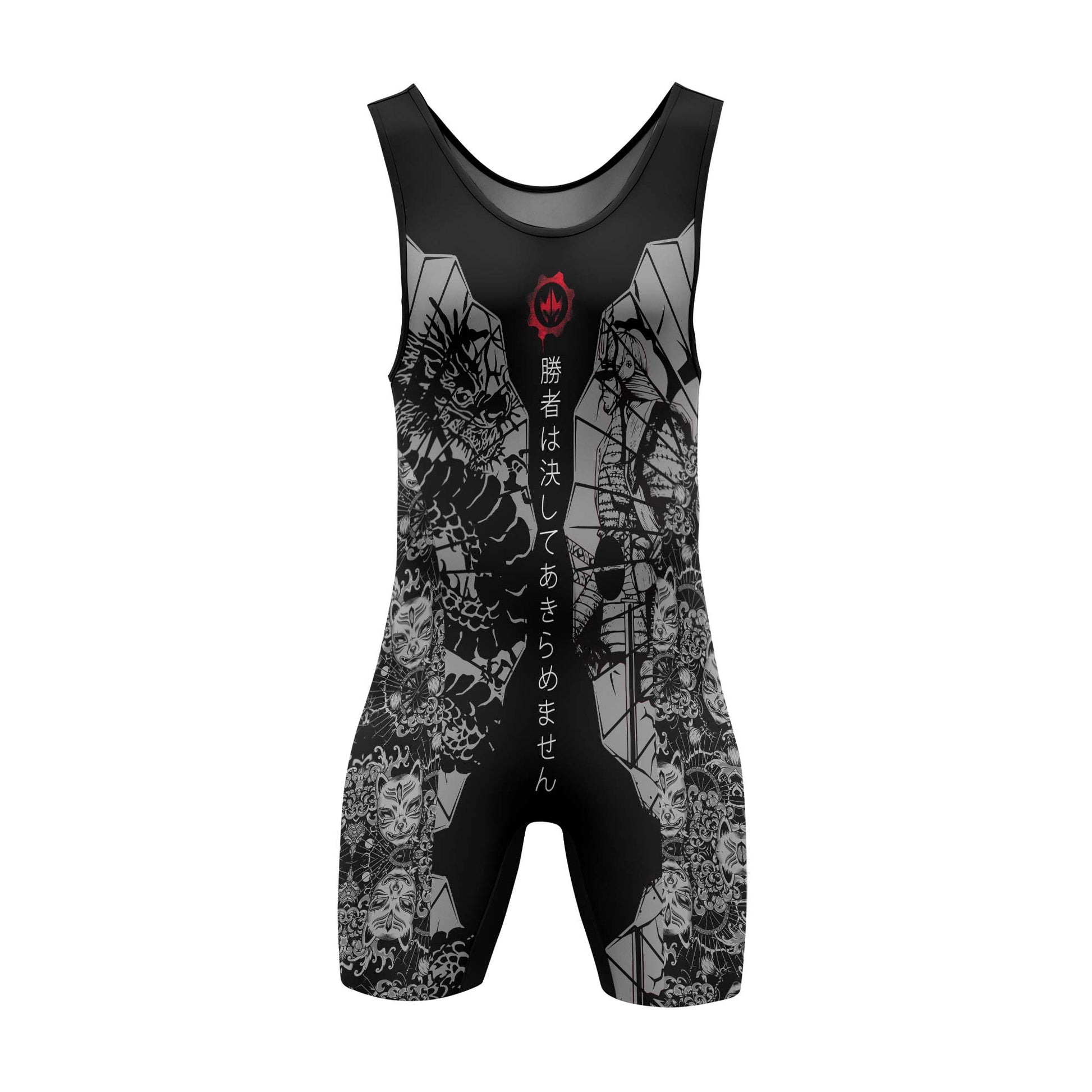 Samurai VS Dragon Wrestling Singlets