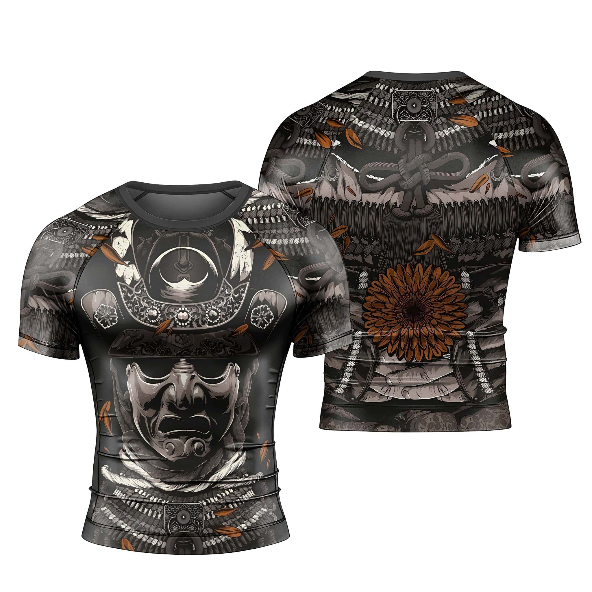 Samurai Warrior Men's Short Sleeve Rash Guard