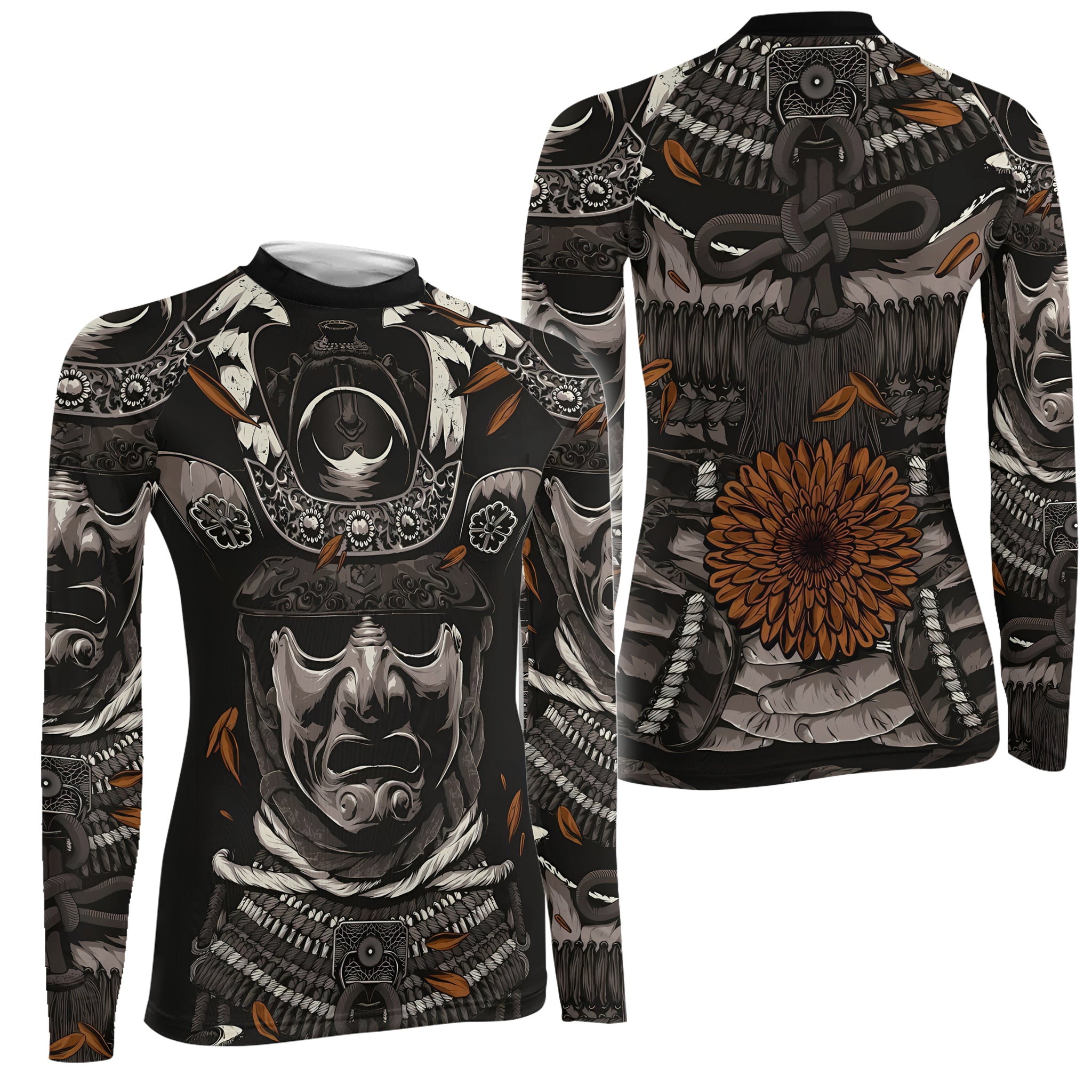 Samurai Warrior Women's Long Sleeve Rash Guard