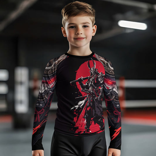 Samurai of War Kids Rash Guard