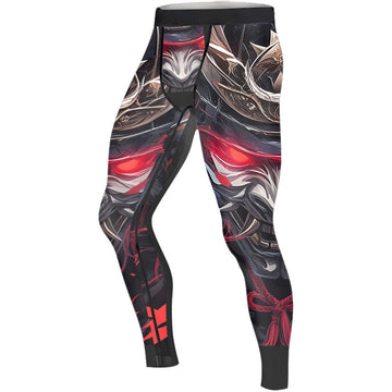 Samurai of War Men's Compression Leggings