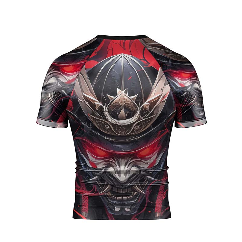 Samurai of War Men's Short Sleeve Rash Guard