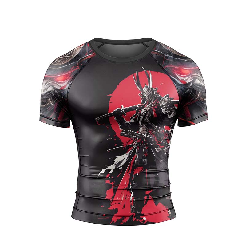 Samurai of War Men's Short Sleeve Rash Guard